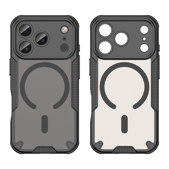 Tok iPhone 17 Pro készülékhez, MagSafe, páncélozott, fekete