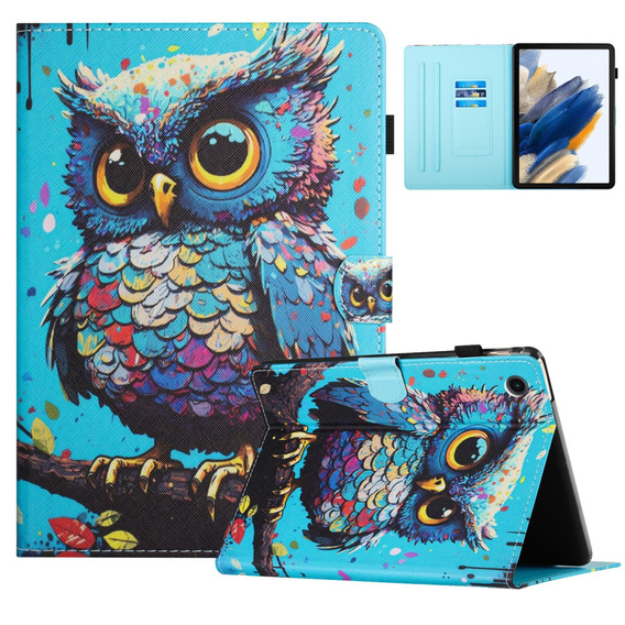 Tok Lenovo Tab M10 Plus TB-X606F, pánttal, owl