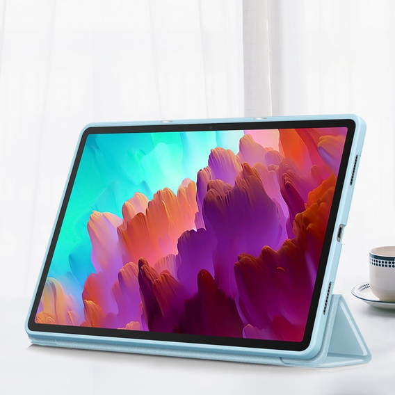 Tok Lenovo Tab P12, Smartcase tolltartóval, kék