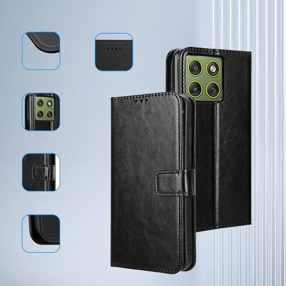 Crazy Horse Wallet flip tok Motorola Edge 70 készülékhez