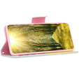 Pattintható tok a Samsung Galaxy A55 5G, Wallet, Feather, kék