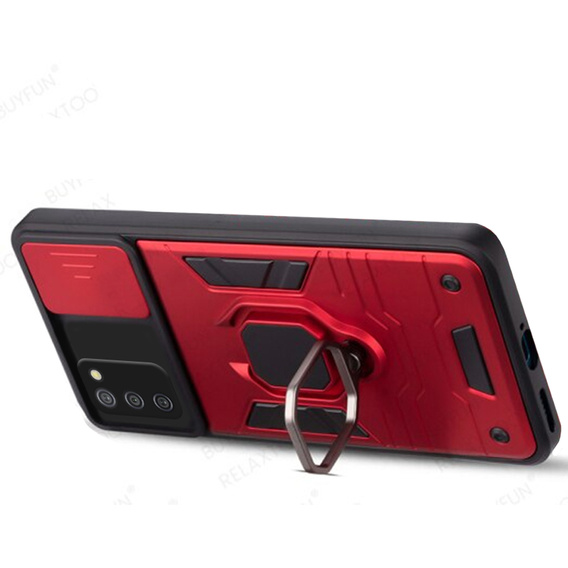 Telefontok a Samsung Galaxy A03s, KickStand Camera Lens, kék