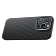 BENKS Kevlar tok iPhone 16 Pro, MagSafe, Carbon Fiber, fekete