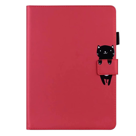 Tok iPad 10.2" 2021/2020/2019 (9/8/7 gen.), pánttal, animal, piros