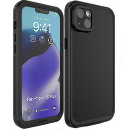 IP68 vízálló tok a iPhone 15 Plus, fekete