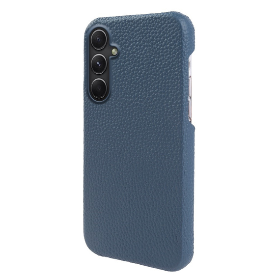 Bőr tok Samsung Galaxy A54, Genuine Leather, kék