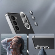 Kameravédő tok Samsung Galaxy S23, CamShield MagSafe, átlátszó / ezüst