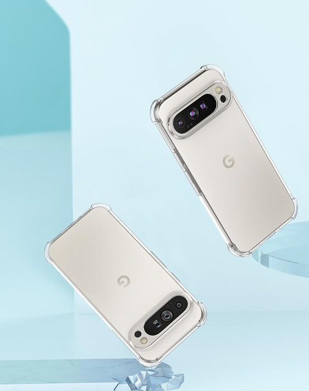 Telefontok a Google Pixel 9 Pro XL, Dropproof, átlátszó