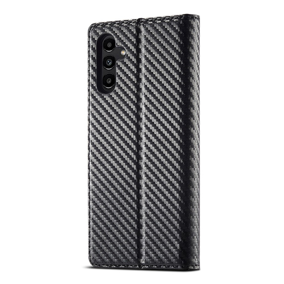 LC.IMEEKE pántos tok Samsung Galaxy A17 5G, szénszálas, fekete