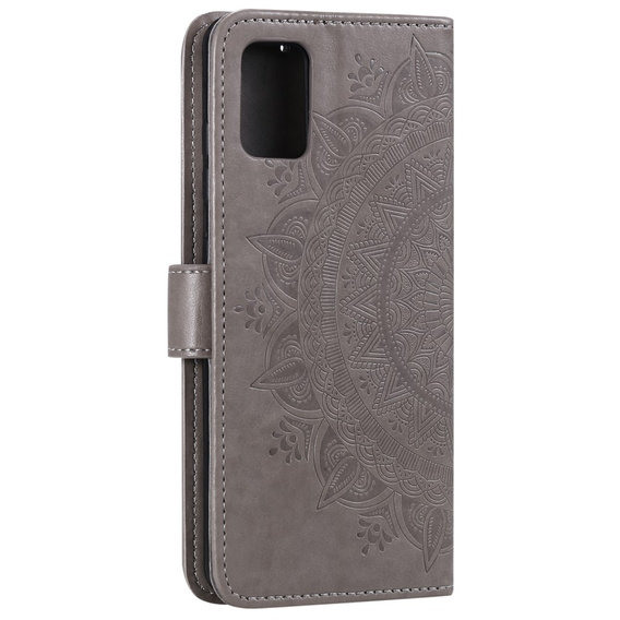 Pattintható tok a Oppo Reno6 5G, Mandala, szürke