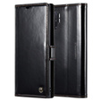 CASEME flip tok Samsung Galaxy Note 10 Plus, Waxy Textured, fekete