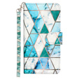 Pattintható tok a Samsung Galaxy A35 5G, Wallet, Marble zöld