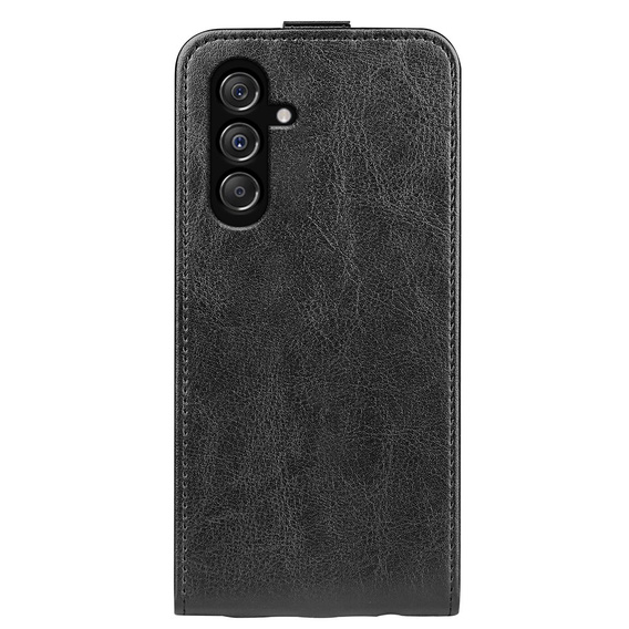 Pattintható tok a Samsung Galaxy M34, Flip, fekete