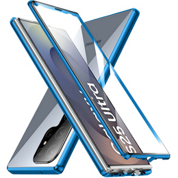 Tok Samsung Galaxy S25 Ultra, Magnetic Dual Glass, kék