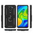 Páncélozott telefontok a Xiaomi Redmi Note 9, Nox Case Ring, fekete