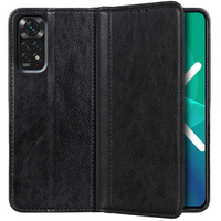 Telefontok a Xiaomi Redmi Note 11/11S, Wallet Litchi Leather, fekete