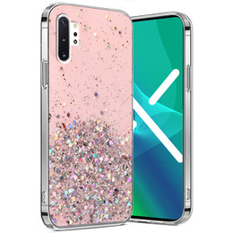 Telefontok a Samsung Galaxy Note 10 Plus, Glittery, rózsaszín