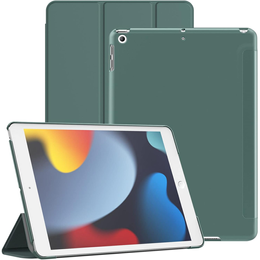 Tok iPad 7/8/9 10.2 2019/2020/2021, Smartcase, sötétzöld