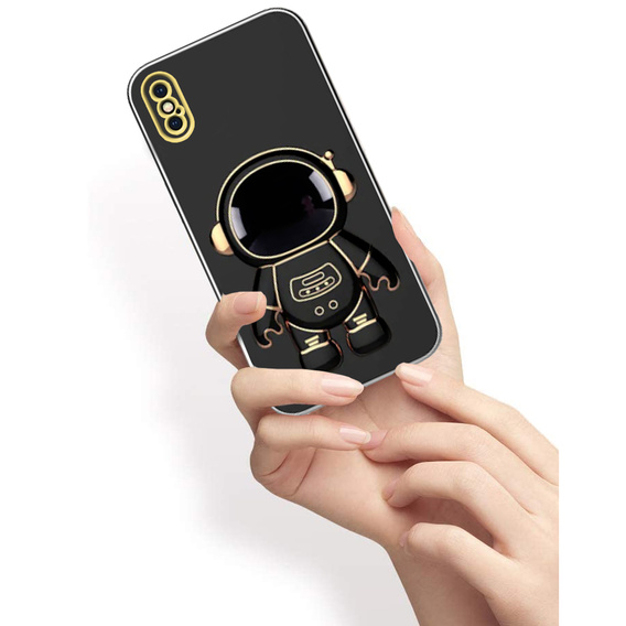 Telefontok a iPhone X / XS, Astronaut, fekete