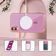 Tok iPhone 16 Plus-hoz, Electro MagSafe, rózsaszín + üveg a képernyőhöz
