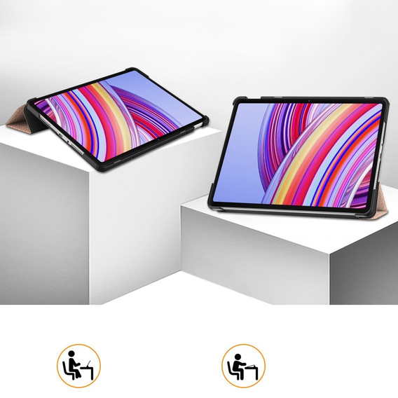 Tok Xiaomi Redmi Pad Pro / Xiaomi Poco Pad, Smartcase, rózsaszín rose gold