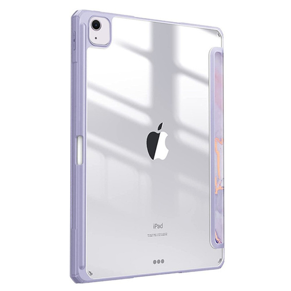 Tok Apple iPad Air 11" 6 gen. 2024, Smartcase Hybrid, tolltartó résszel, Marble lila