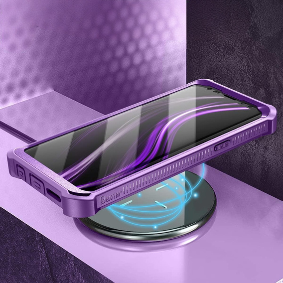 Páncélozott tok a Samsung Galaxy S9, Dexnor Full Body, lila