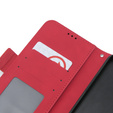 Pattintható tok a Oppo A58 4G, Card Slot, piros