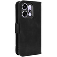 Flap tok Oppo Reno 14, kártya slot, pénztárca, fekete