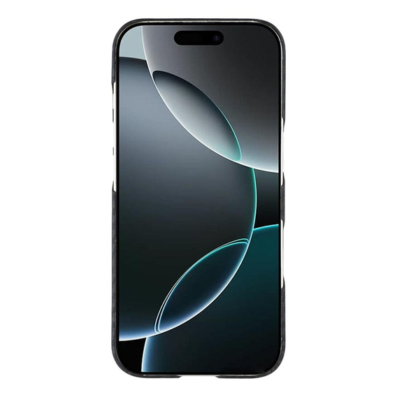 Tok iPhone 17 Pro készülékhez, szénszálas, MagSafe-hoz, fekete