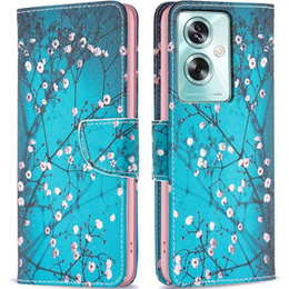 Pattintható tok a Oppo A79 5G, Wallet, Sakura, kék