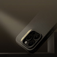 Tok iPhone 16 Pro Max, páncélozott Nillkin, Carbon Fiber, Magsafe, arany