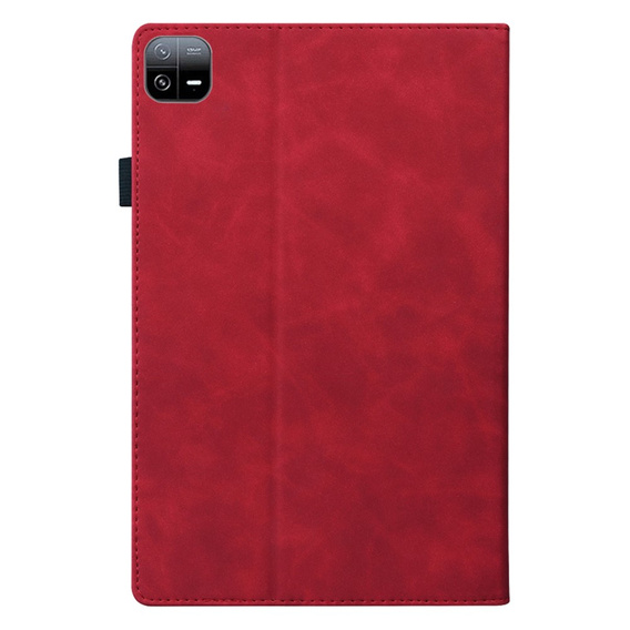 Tok Xiaomi Pad 6, Classic, tolltartóval, piros