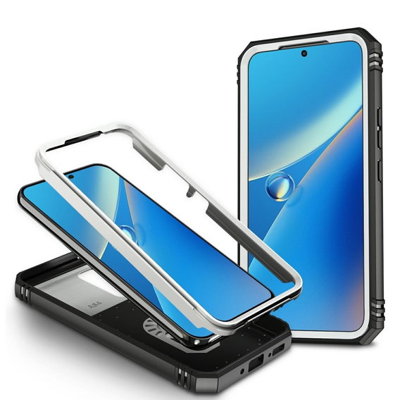 Telefontok a Samsung Galaxy A54 5G, CamShield Slide, fehér / fekete