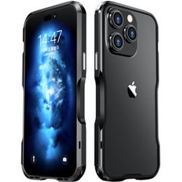Teletok LUPHIE iPhone 14 Pro Max-hoz, Armor Bumper, fekete