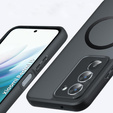 Matt tok Xiaomi Redmi 15 5G / 4G, MagSafe-hoz, áttetsző fekete