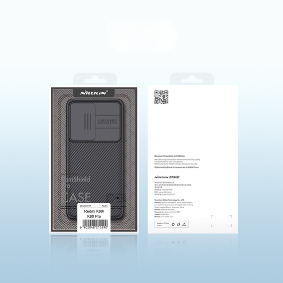 Tok Poco F5 Pro, páncélozott Nillkin, CamShield Pro, fekete