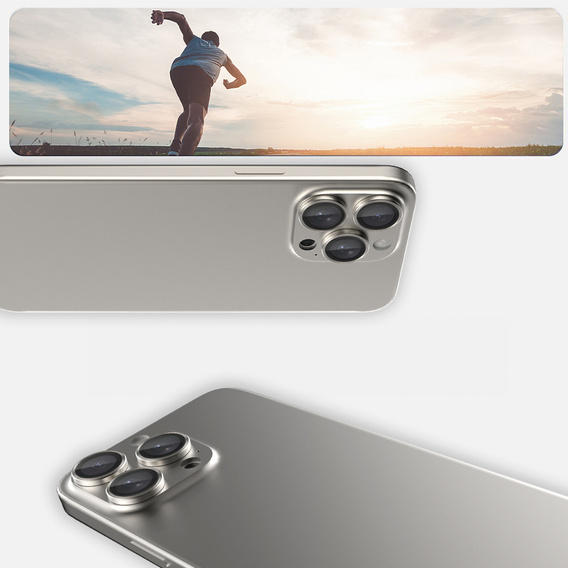 2x ERBORD OPTIK Pro edzett üveg iPhone 16 Pro/16 Pro Max / 15 Pro/15 Pro Max/14 Pro/14 Pro Max kamera számára, titánium