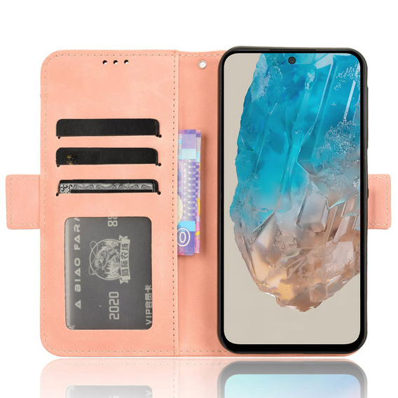 Pattintható tok a Samsung Galaxy M35, Card Slot, rózsaszín