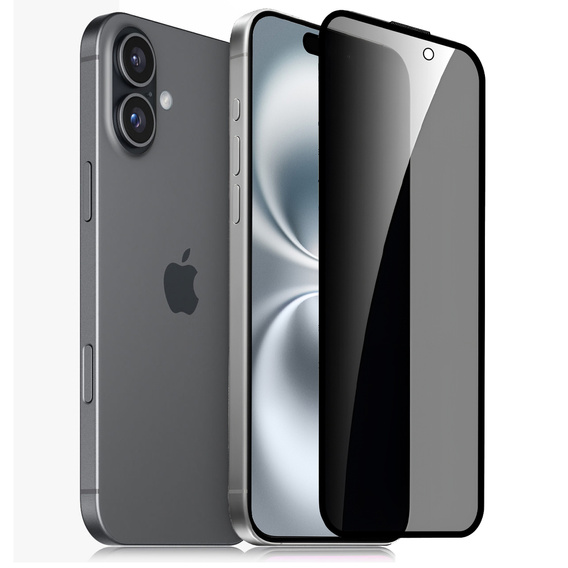IMAK adatvédelmi edzett üveg iPhone 16 készülékhez