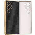 Telefontok a Samsung Galaxy S25 Ultra, GKK Leather, carbon fekete