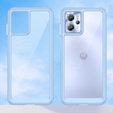 Telefontok a Motorola Moto G13 / G23, Fusion Hybrid, átlátszó / kék