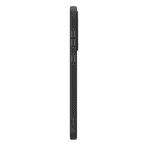 A Spigen tok Samsung Galaxy A56 5G, Liquid Air, fekete + 9H edzett üveghez