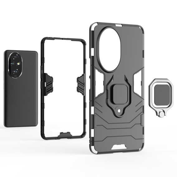 Telefontok a Honor 200 Pro 5G, Kickstand Ring, fekete