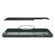 Spigen tok Samsung Galaxy S25 készülékhez, Thin Fit Mag, zöld + 9H edzett üveg