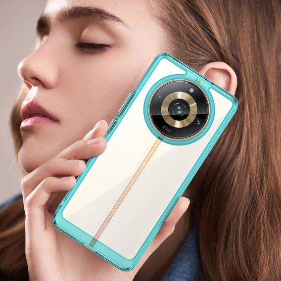 Telefontok a Realme 11 Pro 5G / 11 Pro+ 5G, Fusion Hybrid, átlátszó / kék