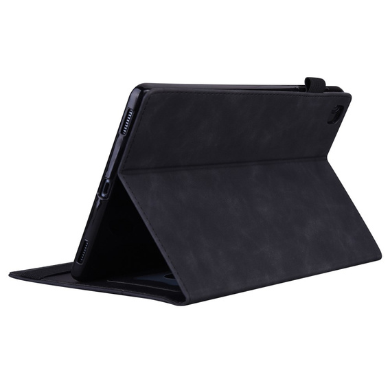 Tok Samsung Galaxy Tab S6 Lite, Classic, tolltartóval, fekete