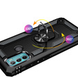 Páncélozott telefontok a Motorola Moto G60, Nox Case Ring, fekete