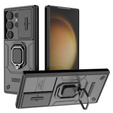 Telefontok a Samsung Galaxy S24 Ultra, KickStand Camera Lens, fekete