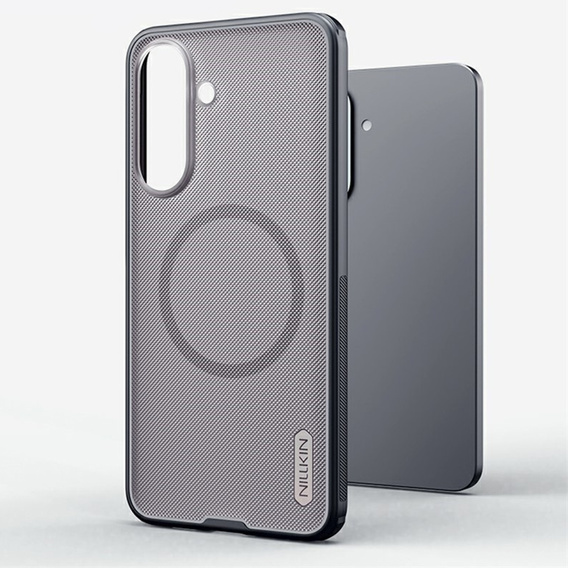 NILLKIN Frosted Shield Pro MagSafe tok Samsung Galaxy A57 5G készülékhez, átlátszó/fekete